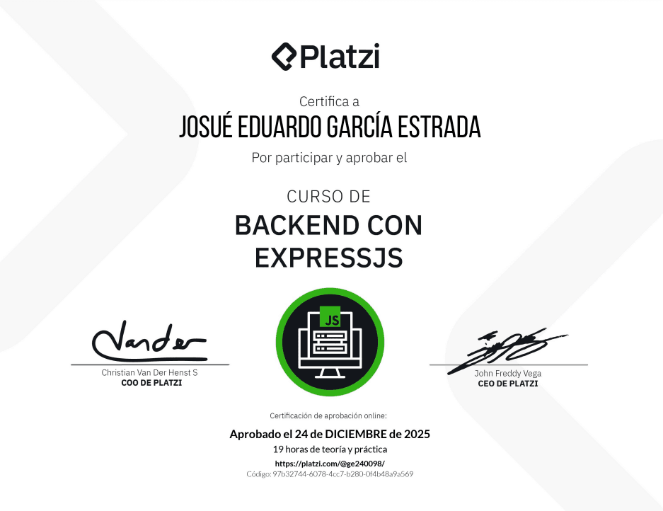 Backend Course with Express JS